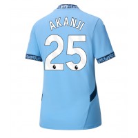 Fotbalové Dres Manchester City Manuel Akanji #25 Dámské Domácí 2024-25 Krátký Rukáv